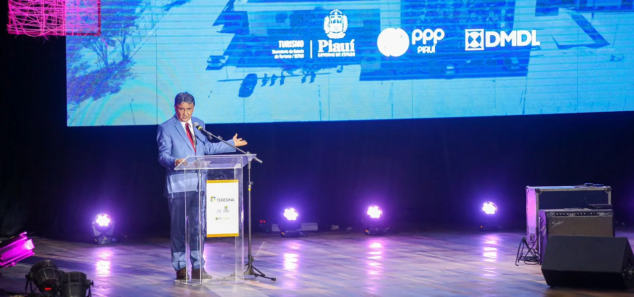 Wellington Dias discursa na solenidade de reinauguração do Centro de Convenções de Teresina