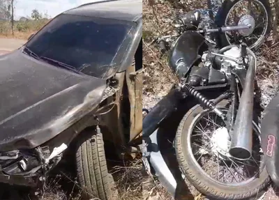 Adolescente de 16 anos morreu após acidente frontal em que colidiu a sua moto com um veículo modelo SW4
