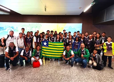 Atletas piauienses embarcam para os Jogos Escolares Brasileiros em Brasília