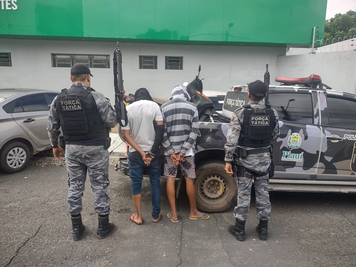 Bandidos presos durante tentativa de assalto na zona leste de Teresina