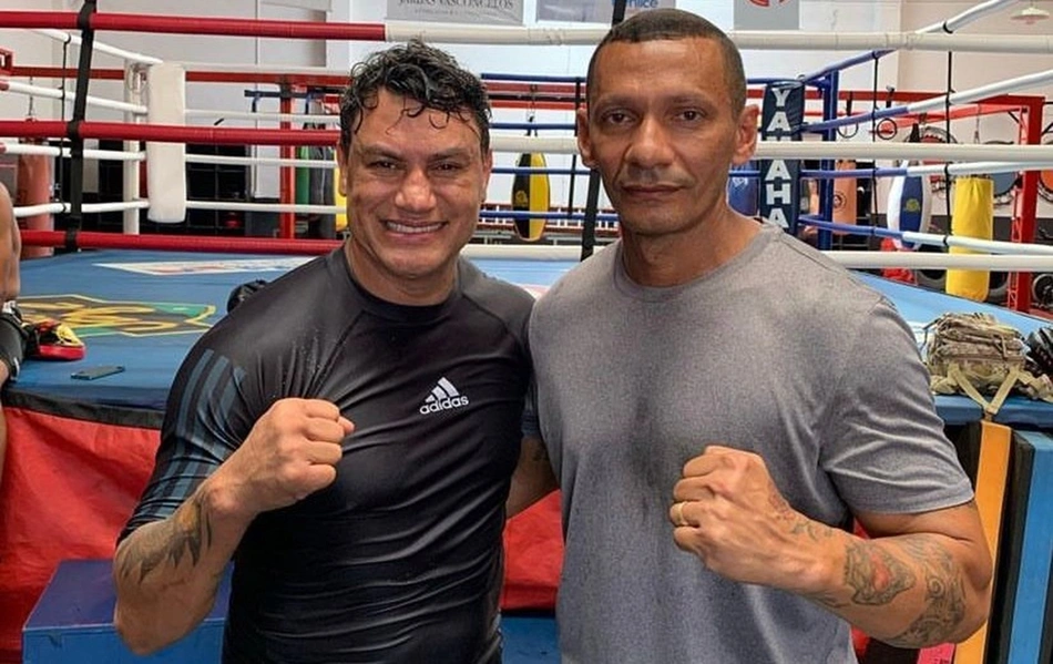 Popó e Marcos Oliveira, Presidente da Federação de Boxe do Piauí