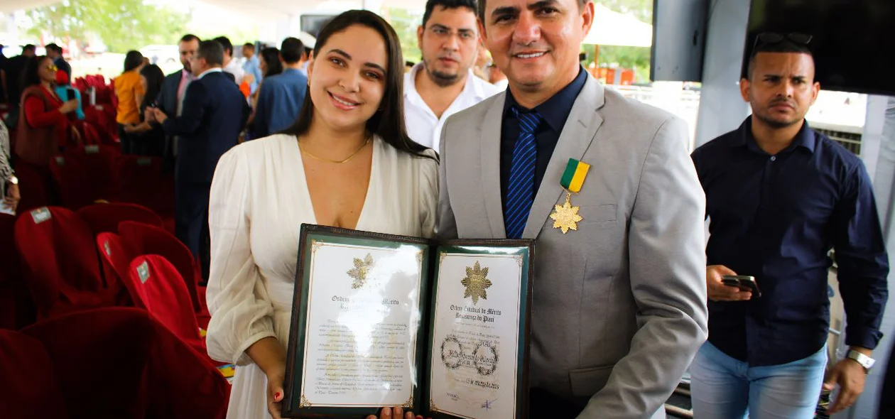Prefeito Hilton Gomes e sua esposa