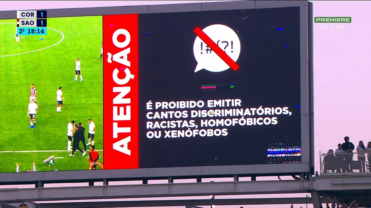 Jogo Corinthians x São Paulo foi paralisado devido à gritos LGBTfóbicos