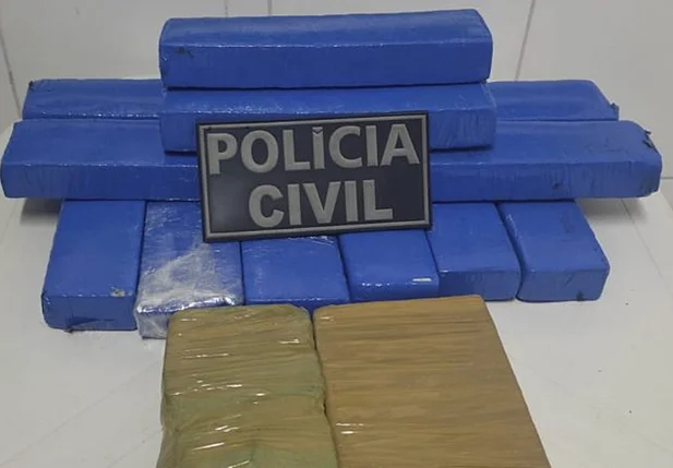 Drogas apreendidas pela Polícia Civil em Canto do Buriti