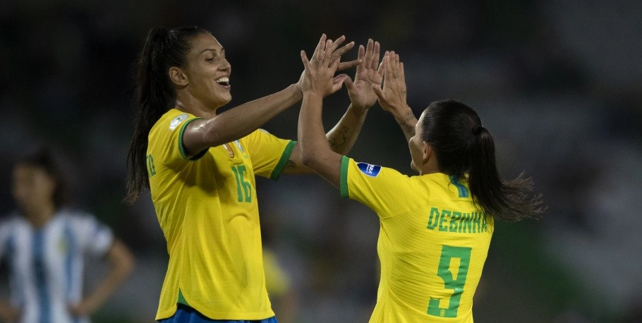 Dupla da seleção brasileira chegar a 100 gols na Copa do Mundo Feminina