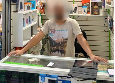 Homem identificado pelas inicias P. da R.S. foi preso pelo comércio de eletrônico roubado, no Shopping da Cidade