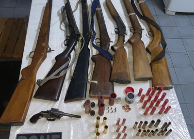 Polícia Militar do Piauí apreende 8 armas de fogo com suspeito de violência doméstica