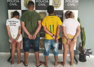 Prisão de quatro suspeitos de tráfico de drogas em Esperantina