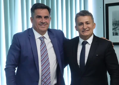 Prefeito Valdecir Júnior e senador Ciro Nogueira