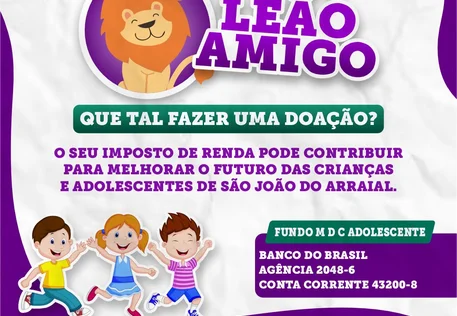 Prefeitura de São João do Arraial incentiva doação do IR ao CMDCA