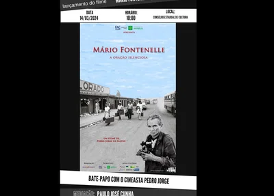 Pôster de lançamento do filme “Mário Fontenelle: A Oração Silenciosa”