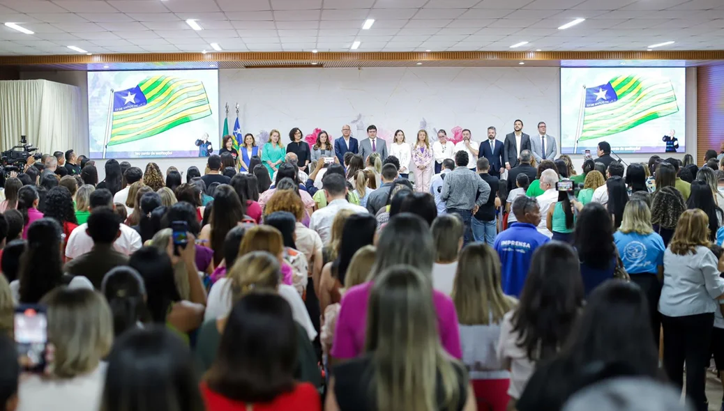 Rafael Fonteles celebra o primeiro ano do Pacto Pelas Crianças Solenidade Pacto Pelas crianças do Piauí