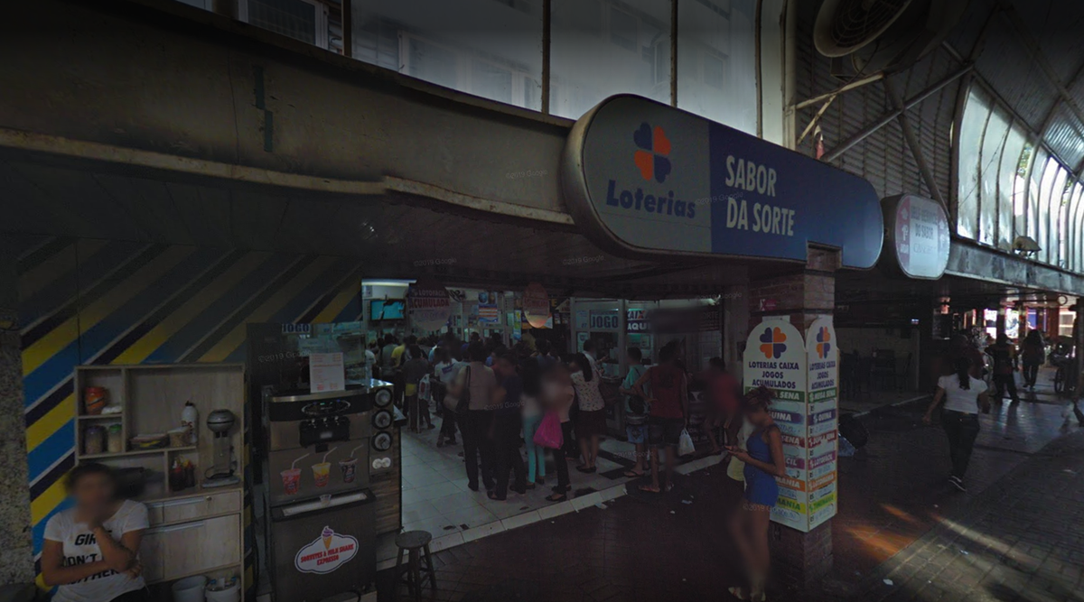 Loteria Sabor da Sorte, localizada na Rua Climatizada
