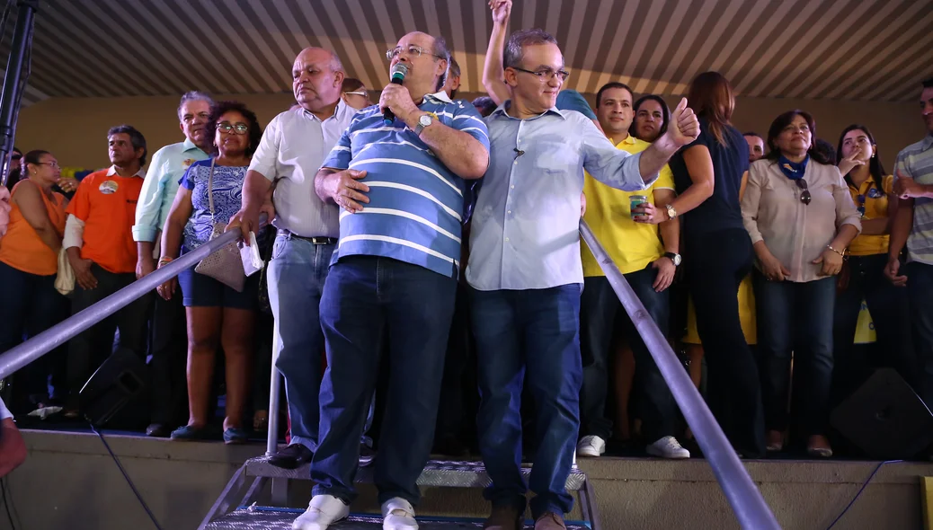 Silvio Mendes e Firmino Filho em convenção do PSDB