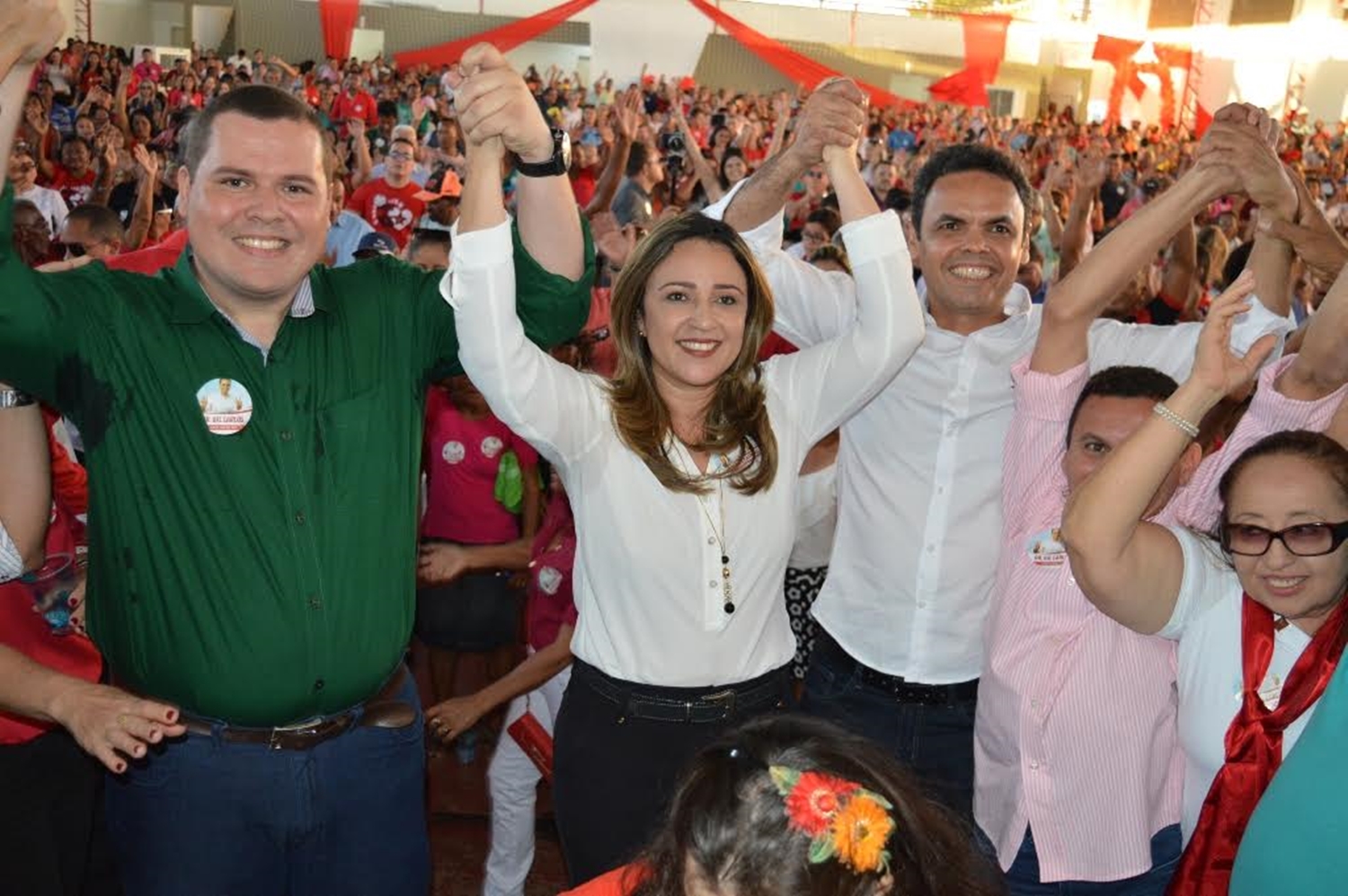 Rejane Dias na convenção do Partido dos Trabalhadores em São João do Piauí