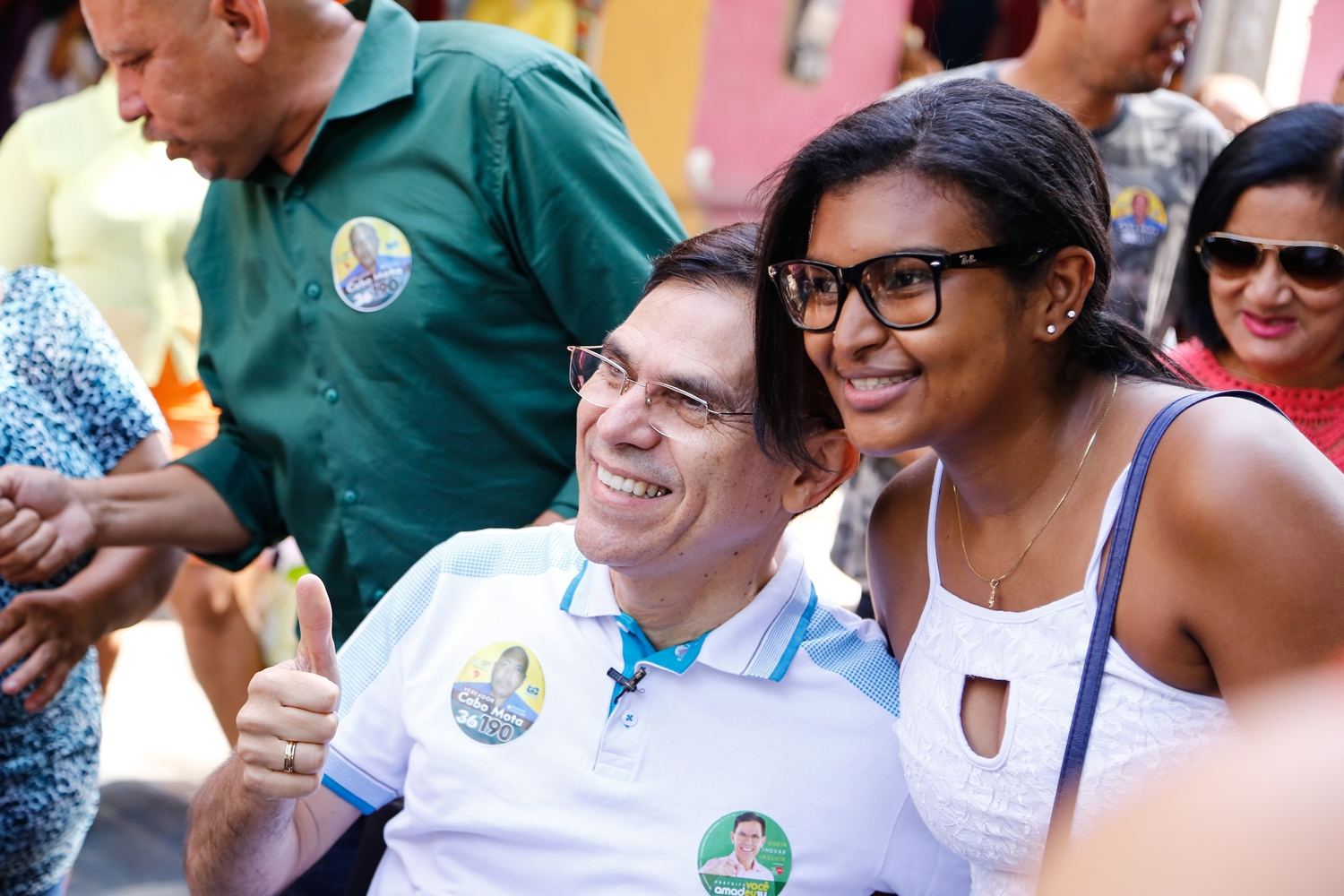 Amadeu Campos com o povo em Teresina 