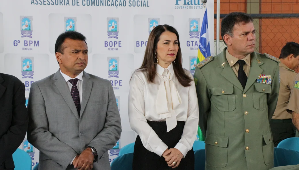 Vice-governadora Margarete Coelho e membros da segurança pública do Piauí
