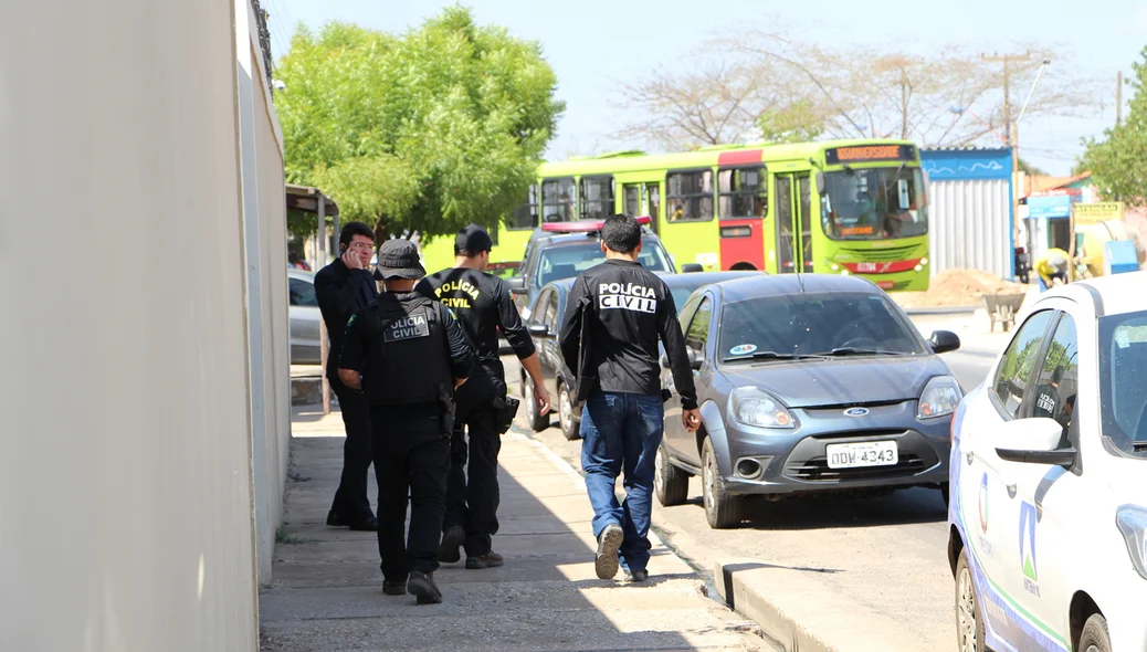 Movimentação de policiais no Greco