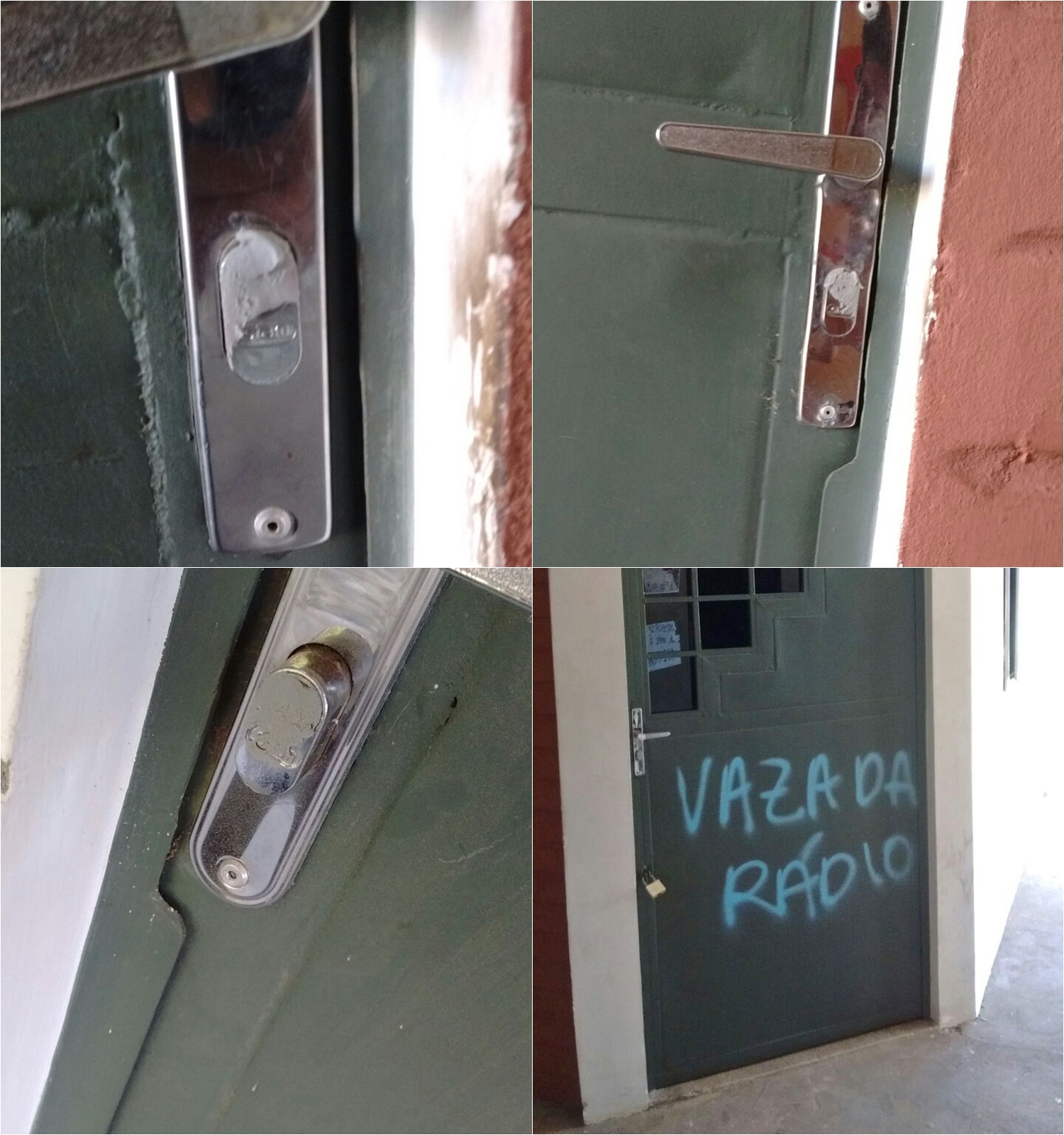 Portas pichadas na Universidade Federal do Piauí