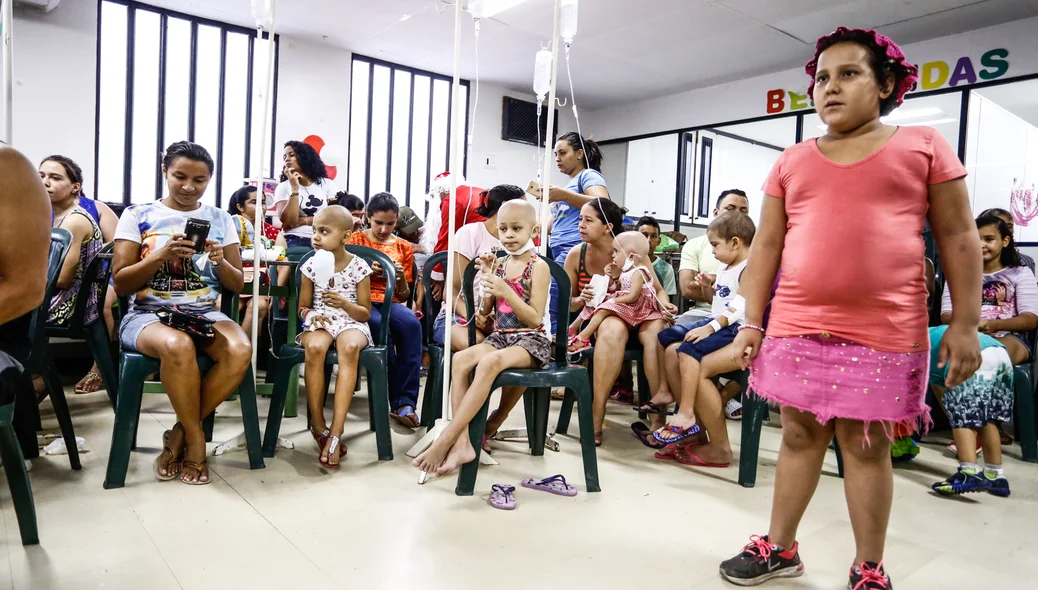 Crianças com câncer do Hospital São Marcos