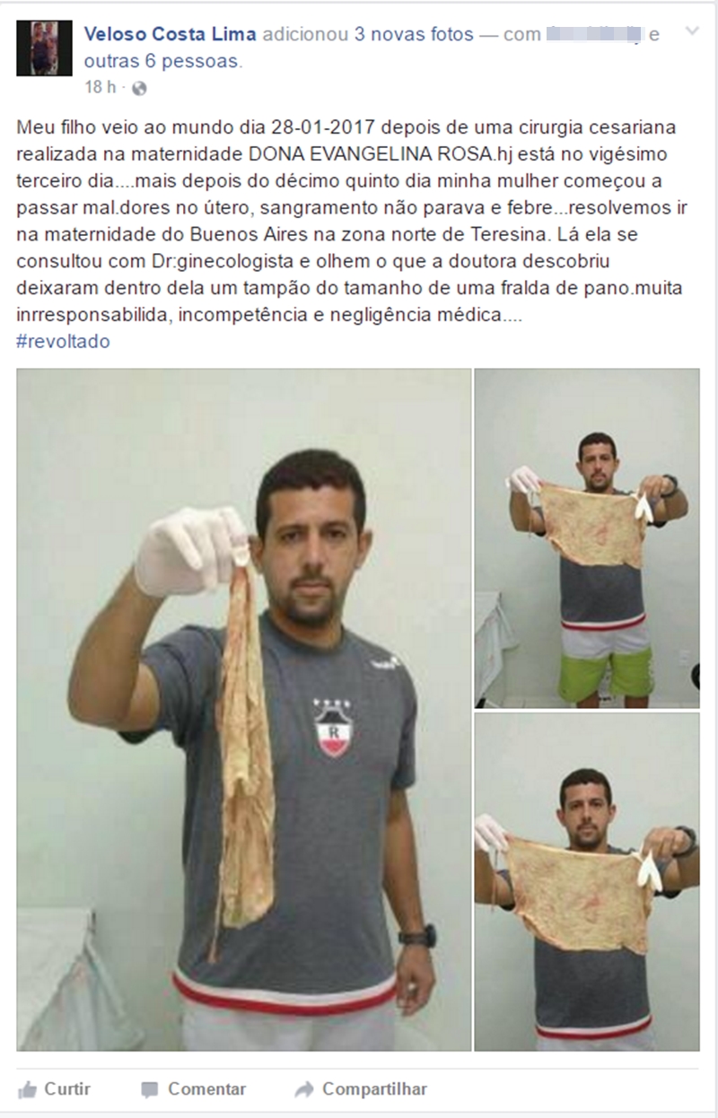 Ex-jogador Veloso Costa Lima denuncia negligência médica nas redes sociais