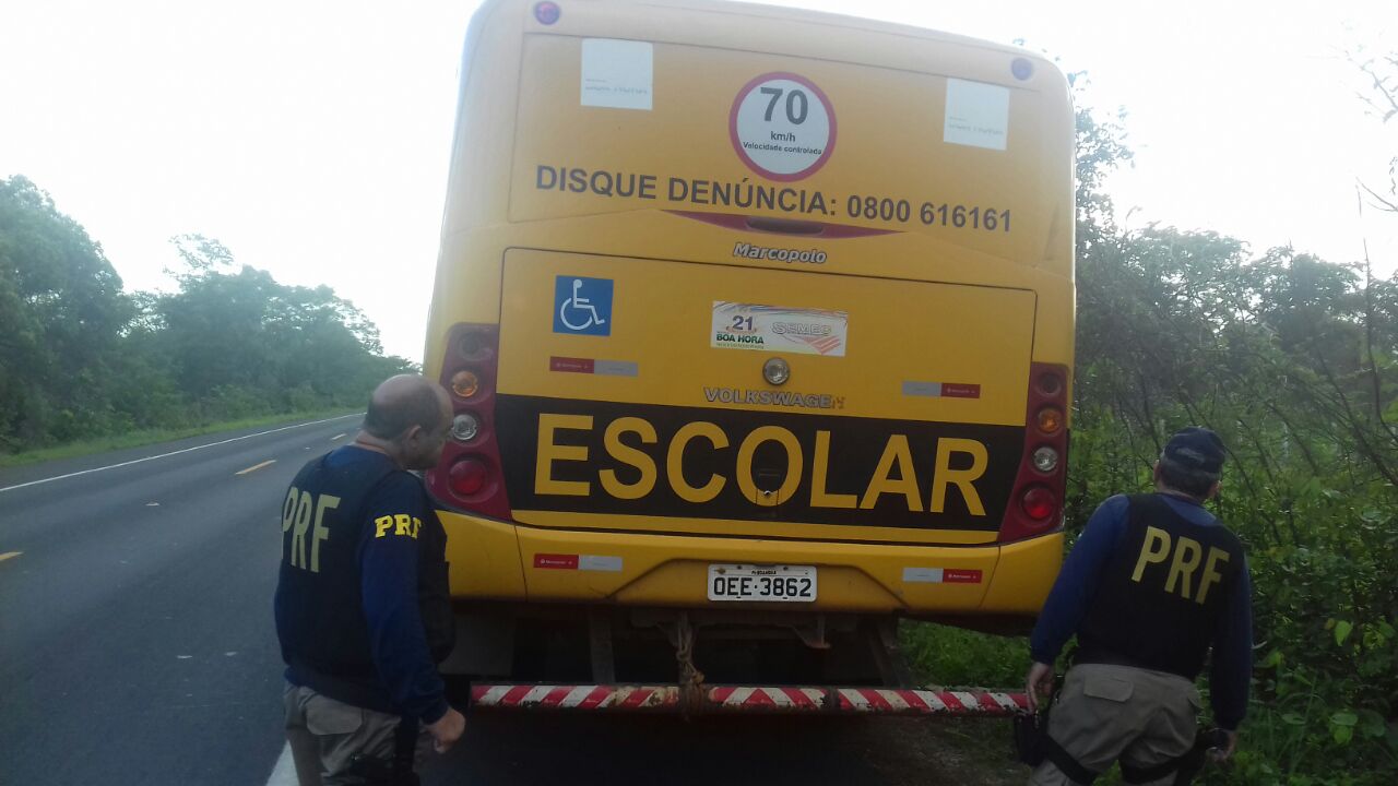 Ônibus pertence  prefeitura de Boa Hora no Piauí