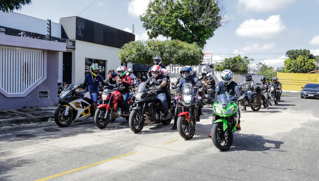 Saída dos motociclistas para mais uma ação social 