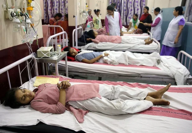 Crianças foram internadas após vazamento de gás em Nova Déli