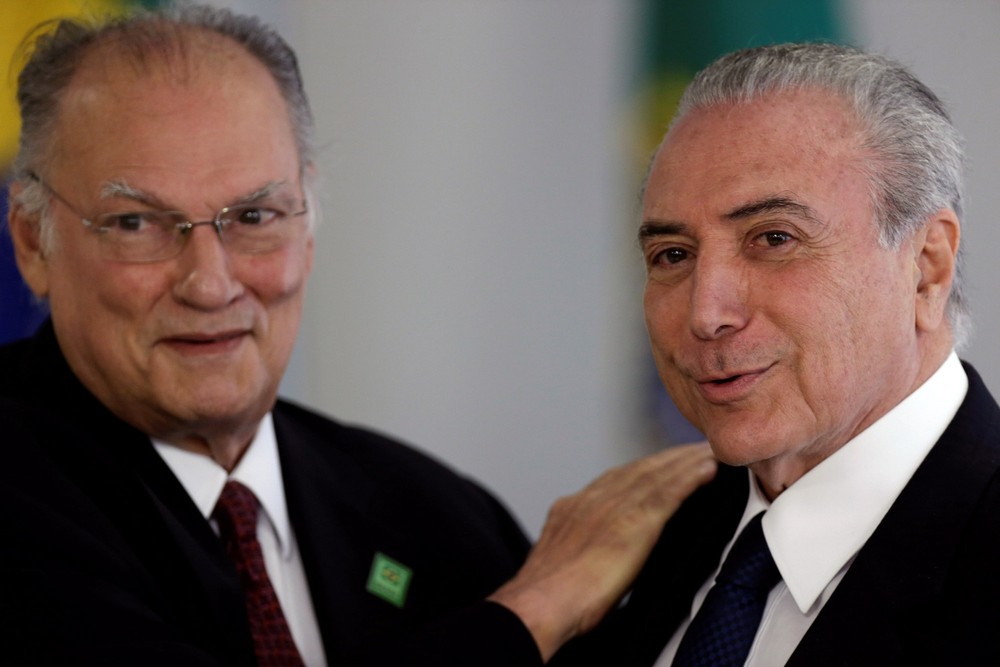 Ministro Roberto Freire com o presidente Michel Temer