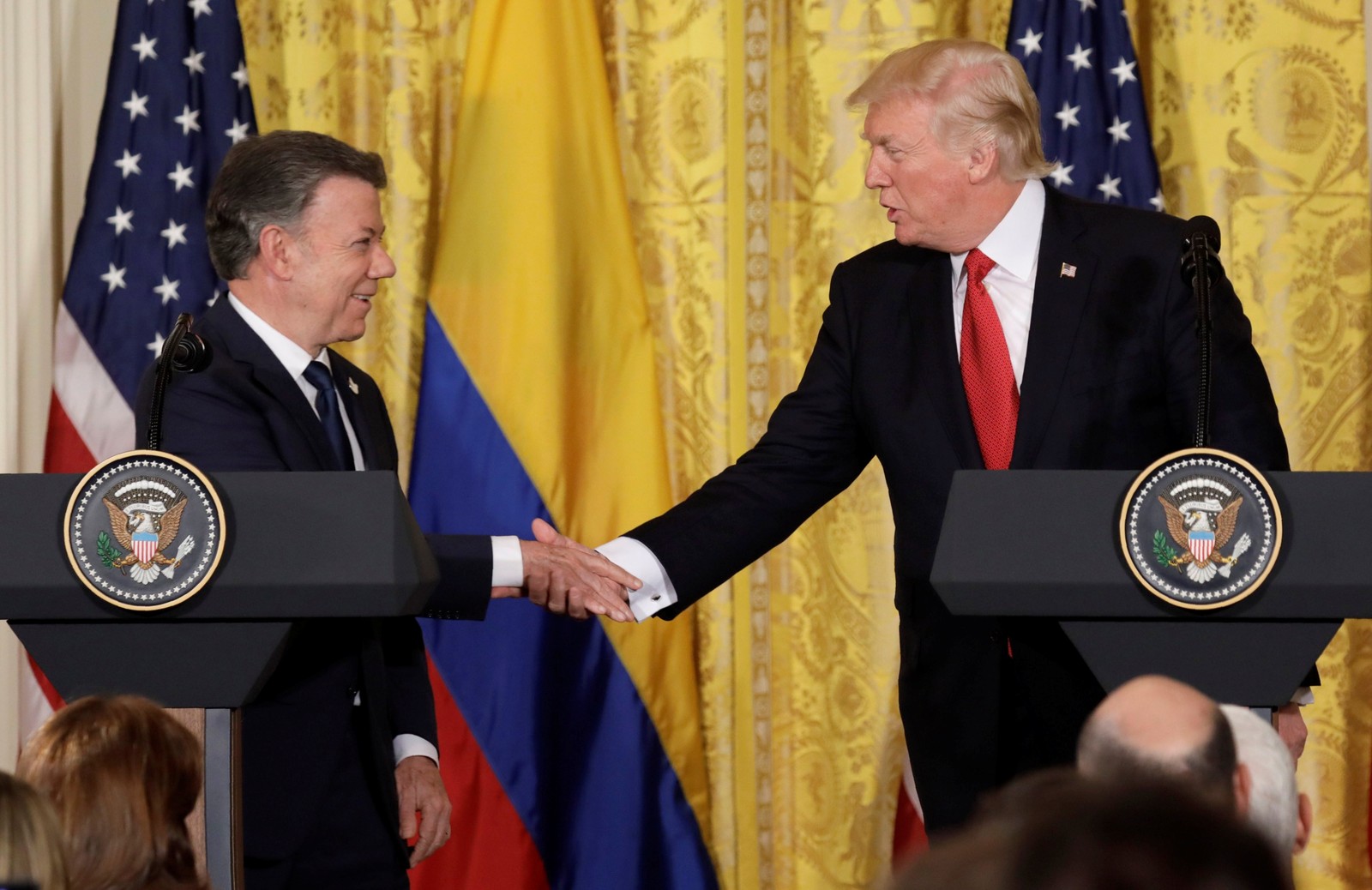 Trump e Juan Manuel Santos