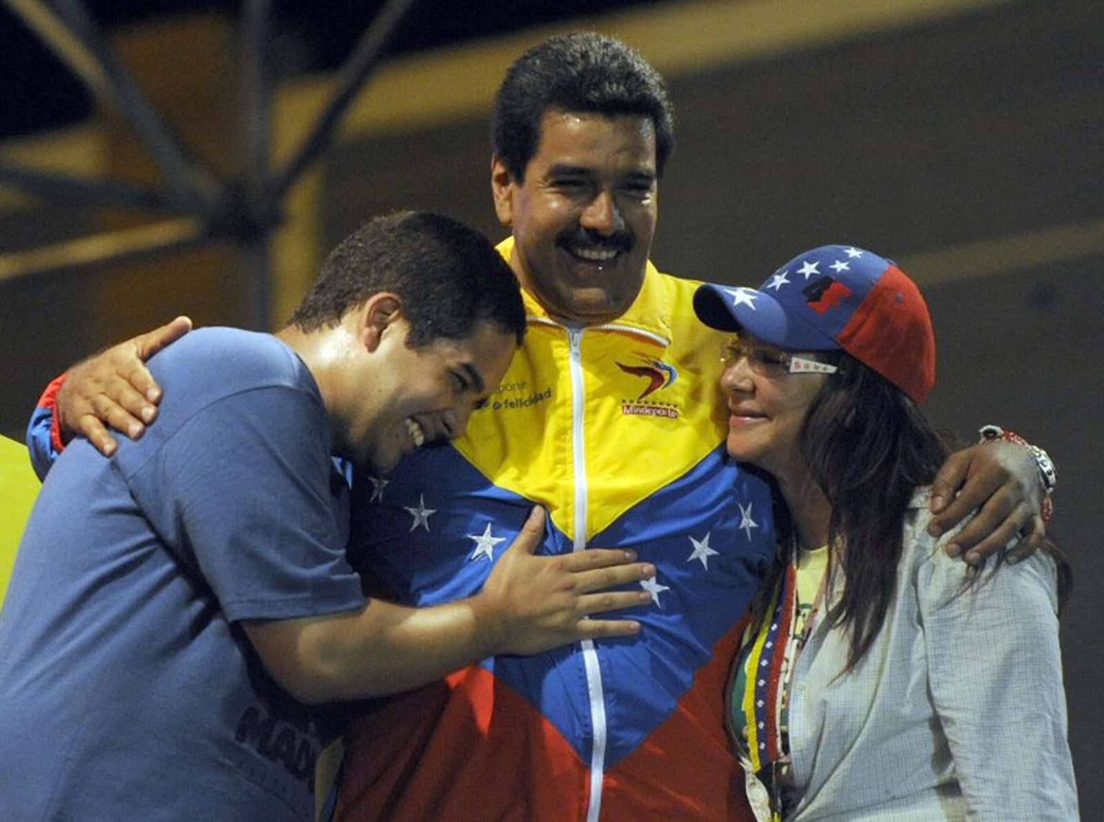 Nicolás Maduro e família