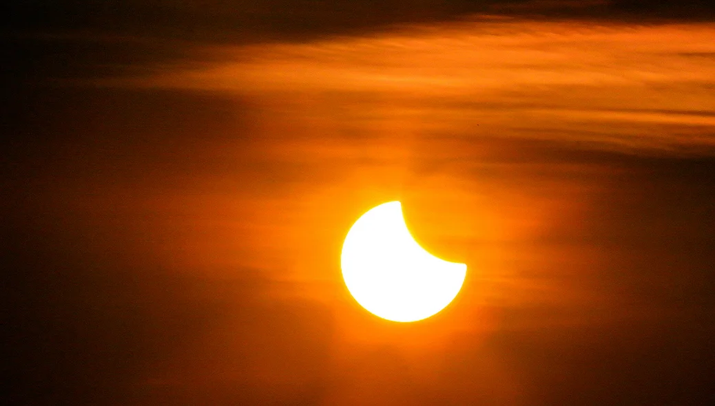 Eclipse solar em Teresina Piauí 