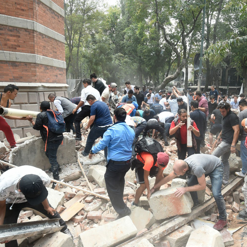 Cidade do México após terremoto