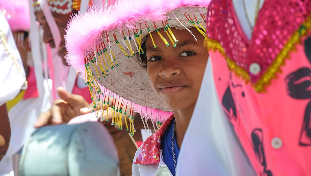 Criança do Bumba Meu Boi Imperador da Ilha, bairro Cidade Nova, Teresina Piauí