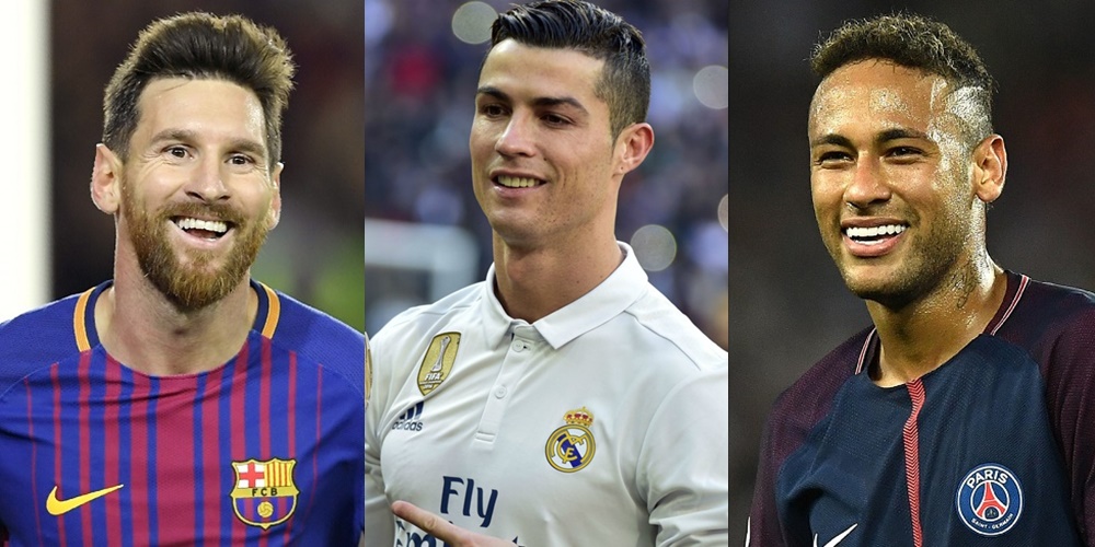 Messi, Cristiano Ronaldo e Neymar