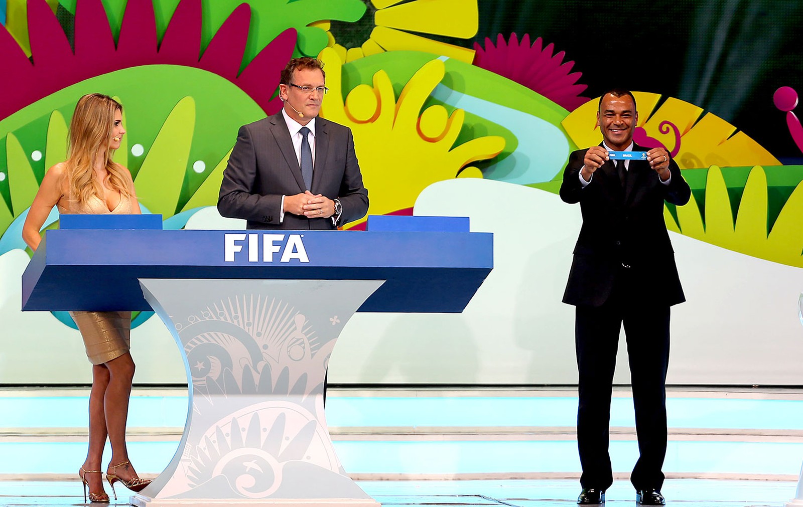 Cafu já havia sido assistente no sorteio dos grupos da Copa do Mundo de 2014 