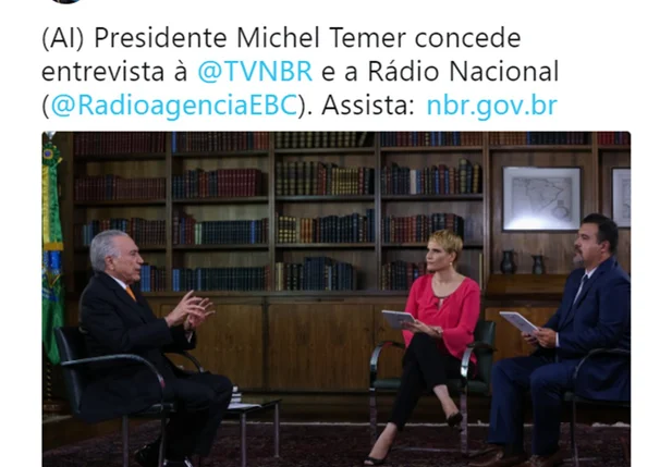 Presidente Michel Temer em entrevista a EBC