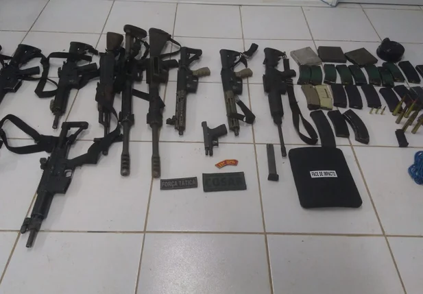 Armas apreendidas pela PM no Maranhão