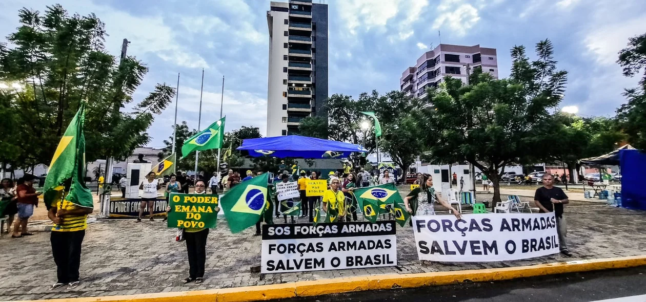 Manifestação de apoiadores do presidente Jair Bolsonaro
