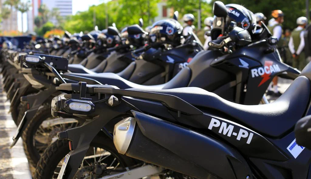 Motocicletas para serem utilizadas no moto patrulhamento na Operação de Boas Festas