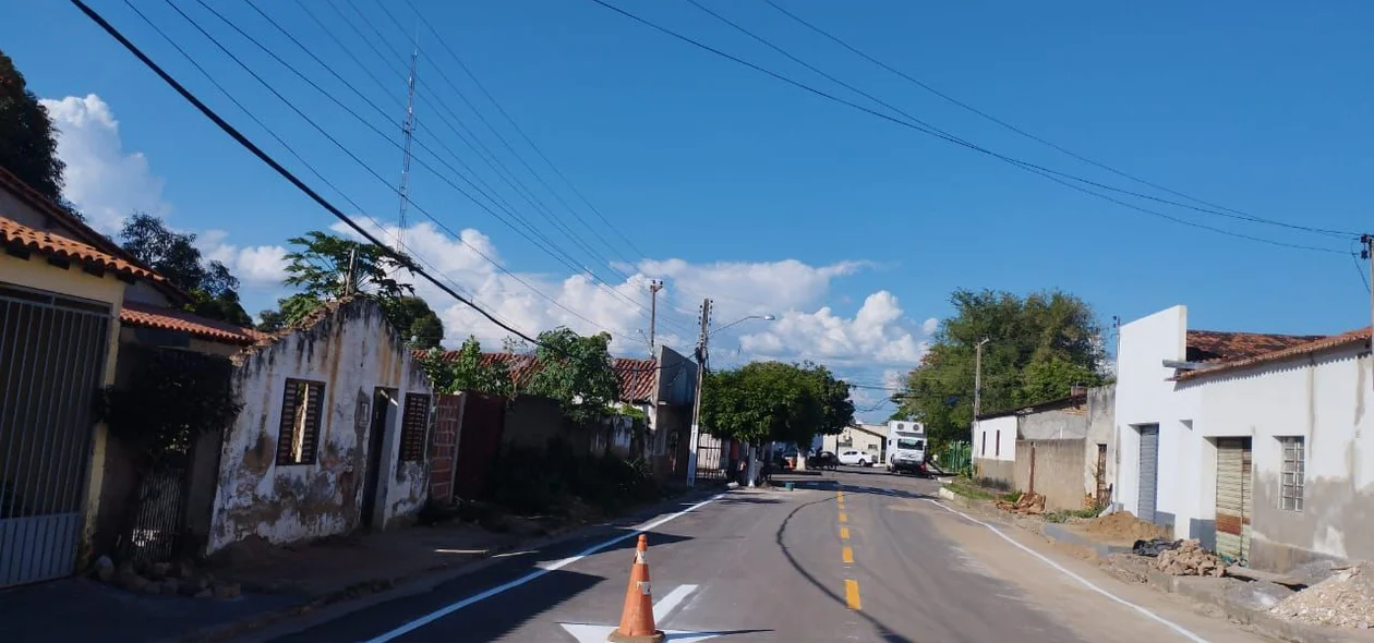 Sinalização das ruas em Curimatá