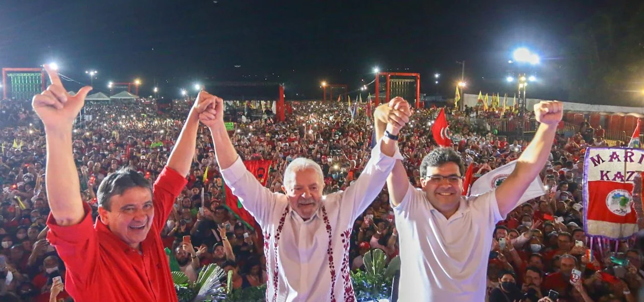 Lula, Wellington Dias e Rafael Fonteles