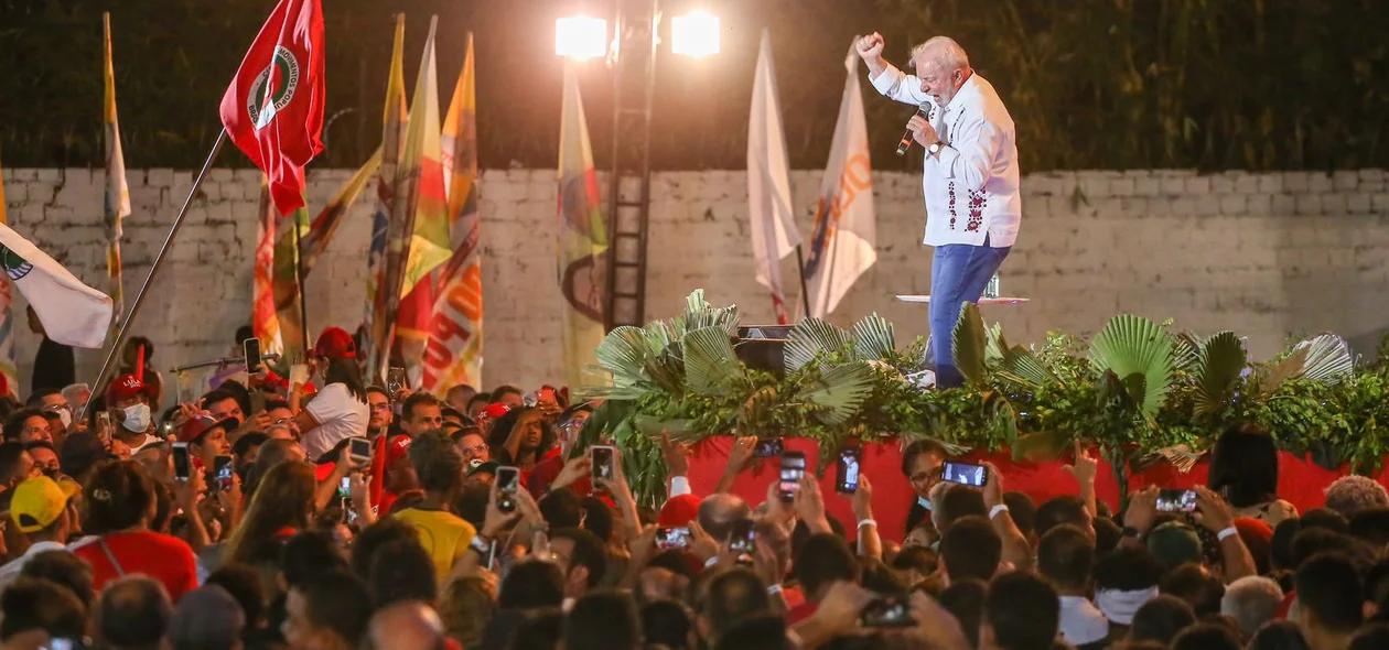 Presidenciável Lula em ato
