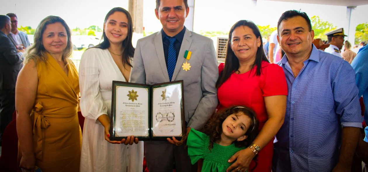 Prefeito Hilton Gomes e sua família