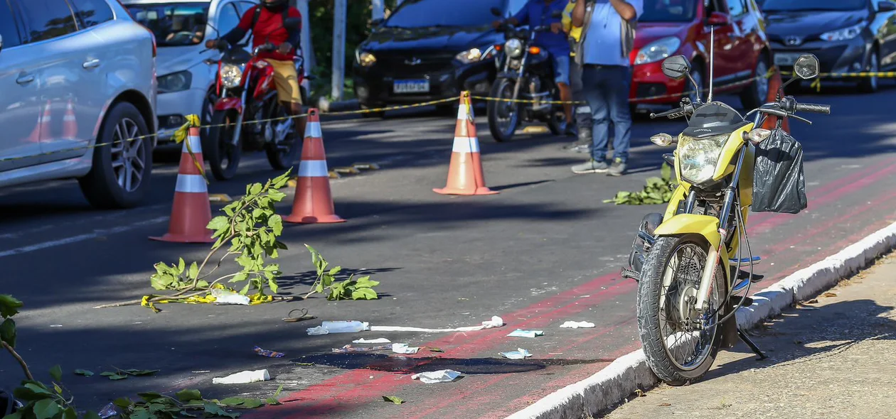 Local onde ocorreu o acidente na Avenida Piauí, em Timon-MA