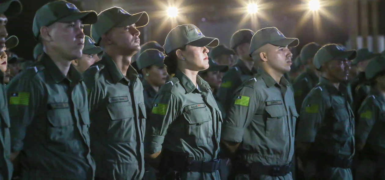 Solenidade de formatura dos soldados da Policia Militar