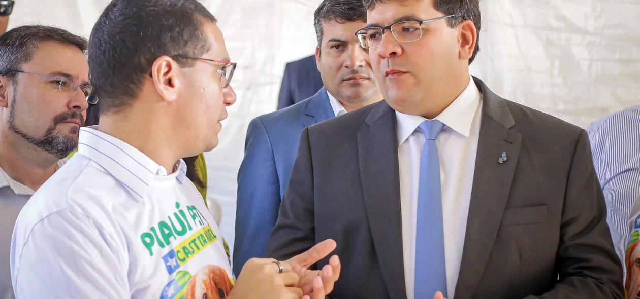 Daniel Oliveira, secretário de Meio Ambiente, com o governador Rafael Fonteles