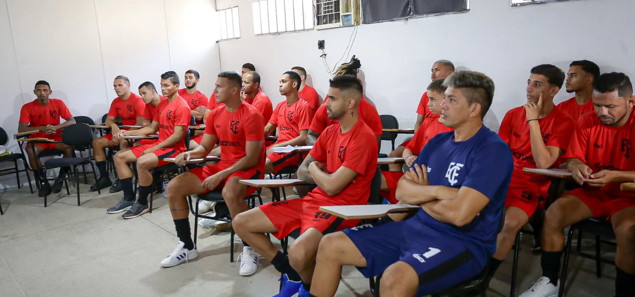 Parte dos jogadores do Flamengo PI