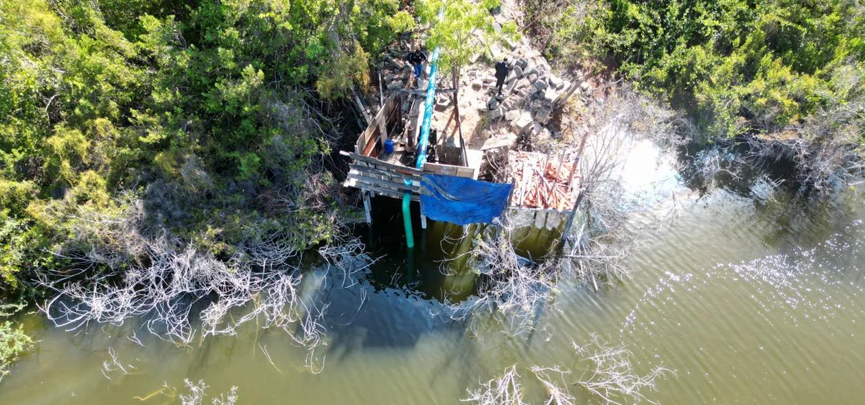 Lagoa do Portinho secou em 2015 por conta de desvio ilegal dos recursos hídricos