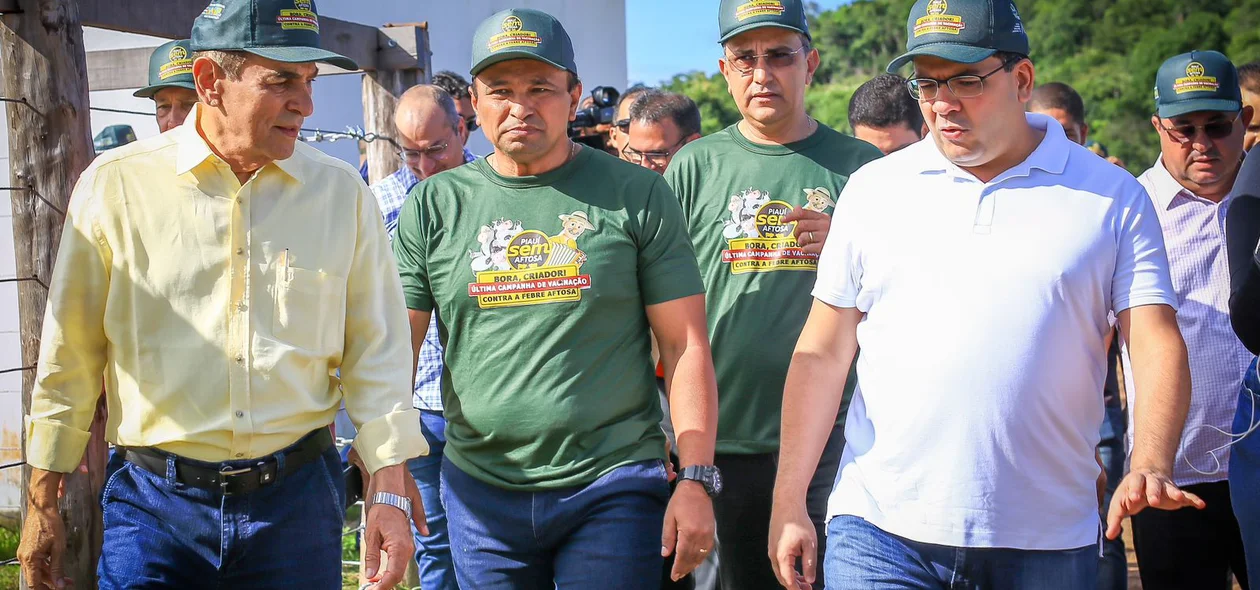 Governador Rafael Fonteles, Marcelo Castro e Fábio Abreu